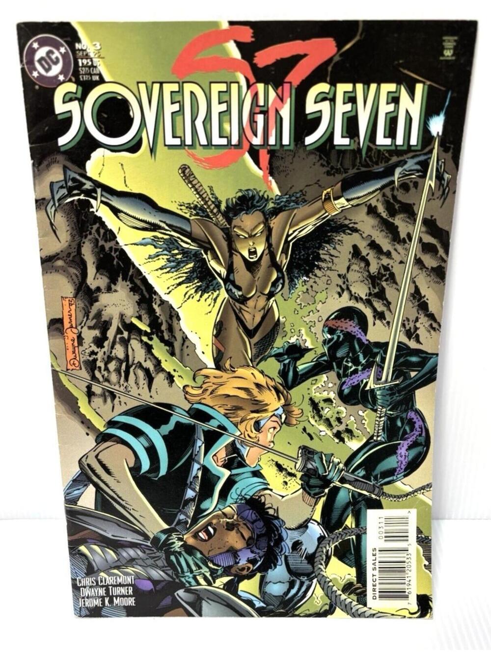 DC Comics Sovereign Seven #3 1995 Costume Drama Storyline Mid-90s Comic *Read*